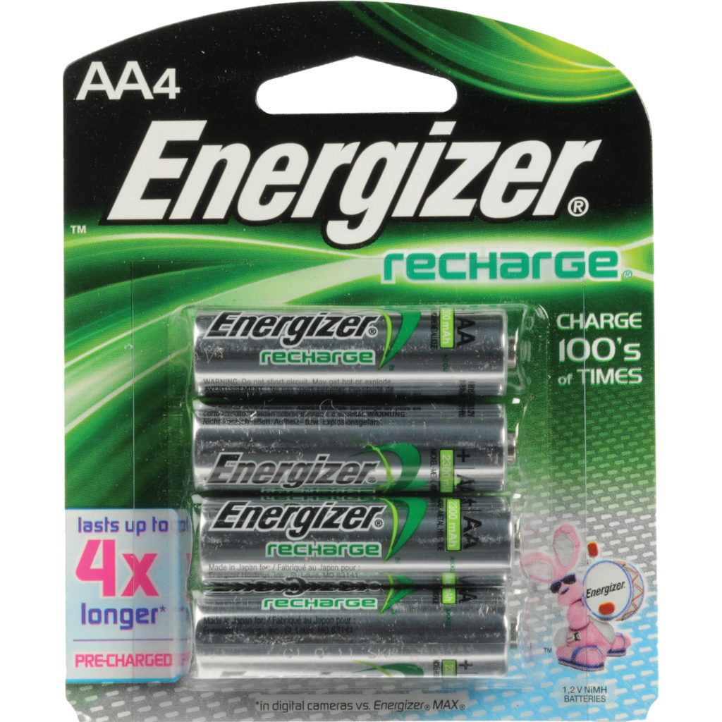 Energizer NiMH rechargeable AA batteries