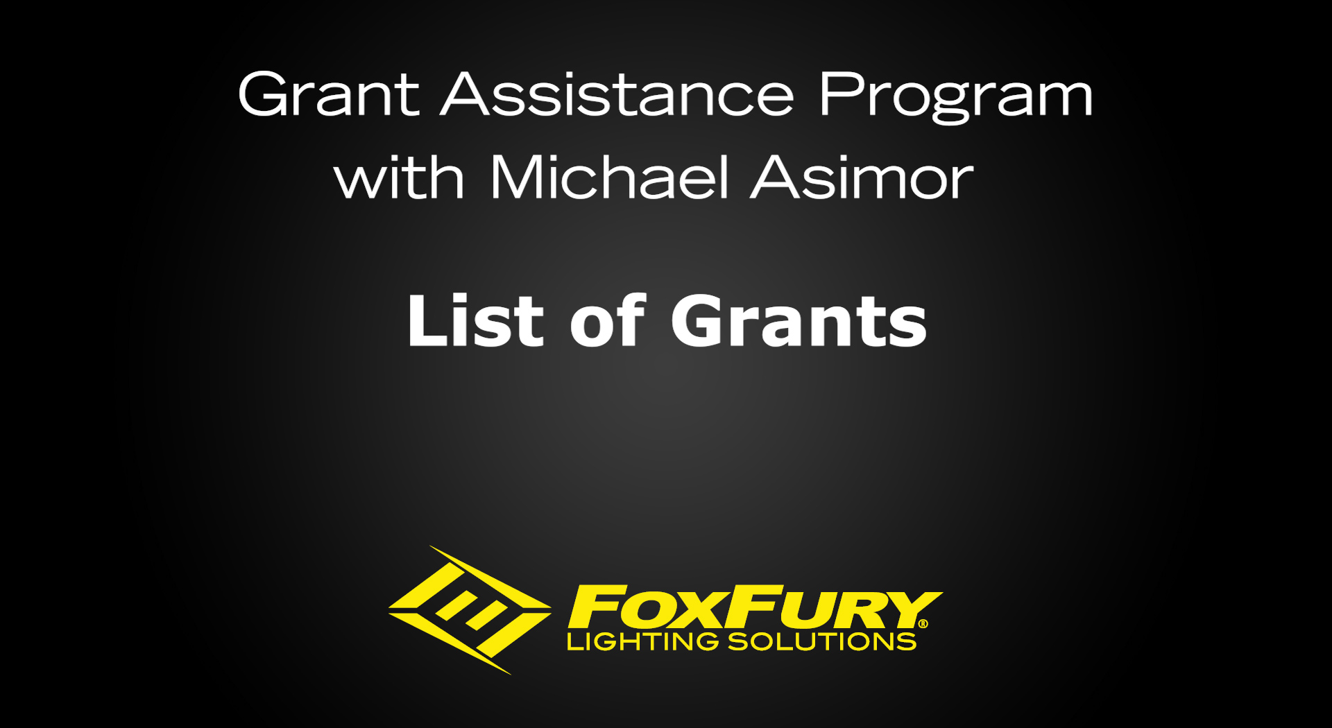 List of Grants video
